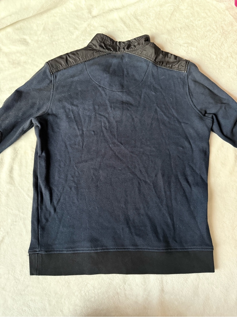 Men's Black Zip-Up Sweater Jacket - Picture 9 of 9
